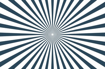 Black and white radial sunburst rays abstract background with dynamic striped pattern for posters, banners and graphic design