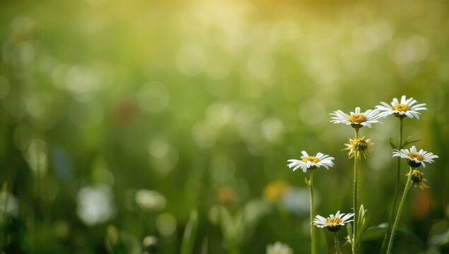Bidens alba or known jarum spanyol, a flowering weed often found in wild or disturbed areas