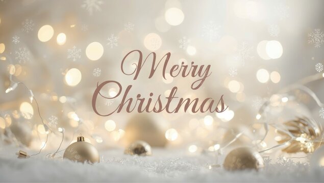 Holiday message displayed on a decorated background, suitable for Christmas greetings