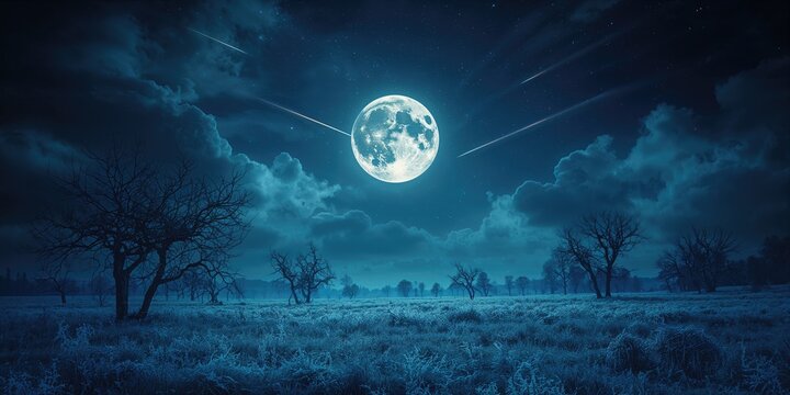 Nighttime media scene with dim illumination, ideal for editorial or layout backgrounds