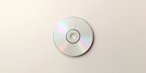 Flat white DVD symbol with digital pattern against plain background highlighting technological music storage, World Music Day