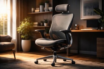 Ergonomic chair designed for modern home offices focusing on improved comfort and posture