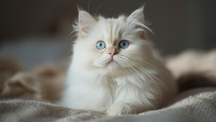 Close-up of a Siberian cat's thick coat highlighting grooming needs, emphasizing feline care