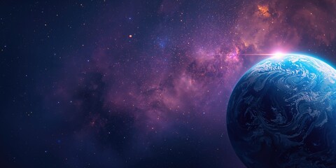 Celestial scene with planets and star formations, suitable for editorial header backgrounds or space-themed graphics