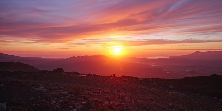 Mirador Astronomico de la Degollada de las Yeguas at sunset, landscape preservation