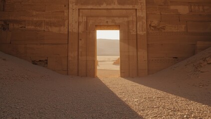 Valley of the Kings with monumental stone tombs, emphasizing heritage conservation, Earth Day