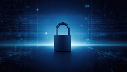 Cyber security wallpaper, visual aid for network protection or data security interface