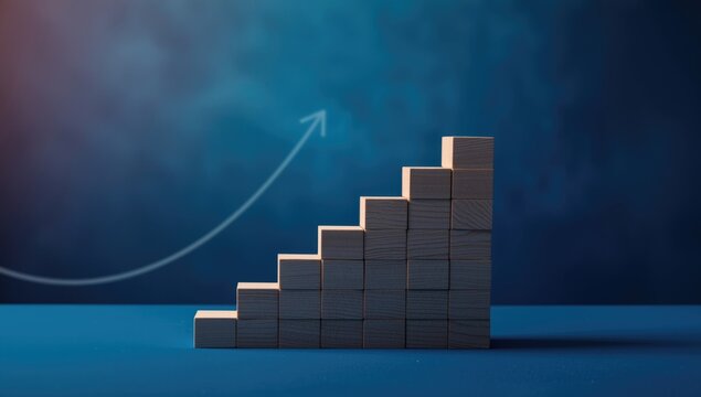 Decline and wooden blocks forming stairs with one missing block, emphasizing maintenance and repair needs
