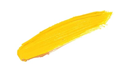 Brown abstract stroke on a white surface serves as an artistic element for creative projects, background for layout or branding