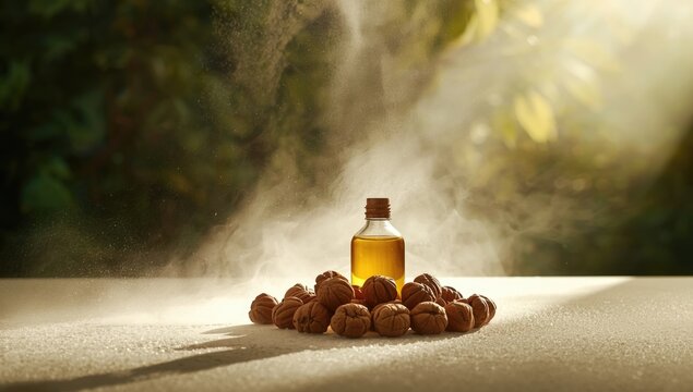 Herbal hair wash with Reetha or Aritha berries and oil, highlighting traditional cleansing methods