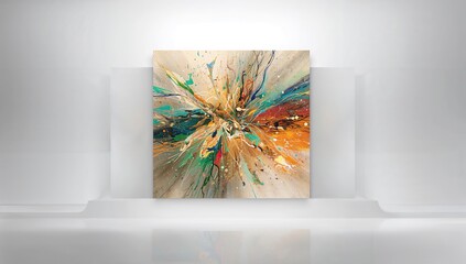 Colorful abstract artwork, ideal as a visual background for digital content