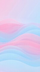 Soft pastel waves gently flowing across a serene abstract landscape viewed from above