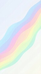 A serene abstract wave pattern in pastel colors on a light background viewed from directly above