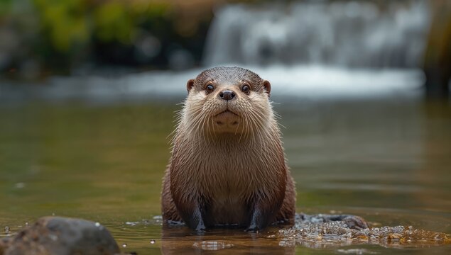 Otter shows a contrite gesture characteristic of Japanese etiquette, highlighting social politeness