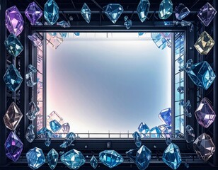 近未来的なクリスタルフレーム