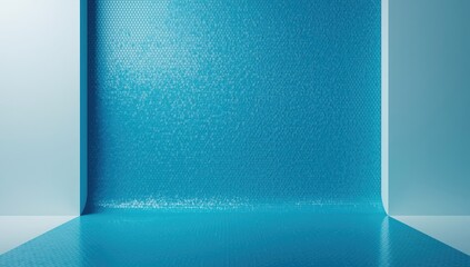 Blue plastic surface serving as a backdrop for product presentation or branding
