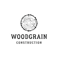 vintage retro wood and wood tools logo template.Logo design for carpenter ,old badge,furniture.