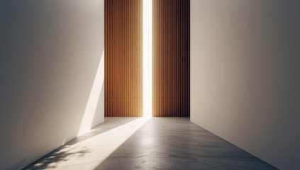 Light flux between wall and wall, UI backdrop with soft shadows and light transitions, ambient lighting effects