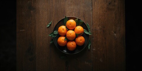 Bright orange segments on a dark background highlighting fresh fruit for healthy eating