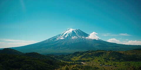 Villa Rica Volcano in Chile, with visible ash emissions highlighting geological hazards