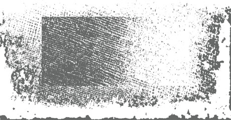 Rectangular grayscale distressed frame with textured overlay and grunge border for vintage or abstract