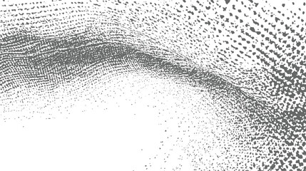 Abstract textured background with a swirling pattern of grey dots on a white canvas, evoking a sense of fluid motion and organic, topographical forms
