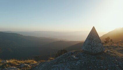 Pyramid-shaped stones for massage and meditation, serving as charging crystals and altar elements