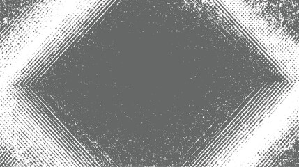 Geometric distressed halftone diamond pattern with grunge texture and faded edges creating a retro abstract background for projects