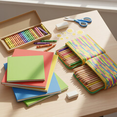  Bright and clean desk concept