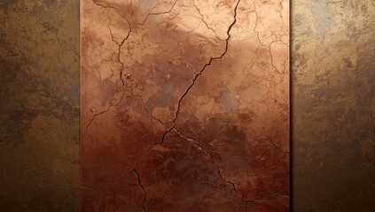 Aged copper and stained surface textures serving as UI backdrops for interface clarity and readability