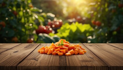 Fresh organic papayas with high antioxidant content, sliced or chopped for healthy consumption, antioxidant properties for fat reduction