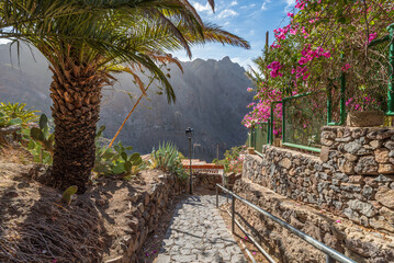 Masca village, the most visited tourist attraction of Tenerife, Spain