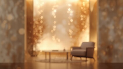 Interior scene featuring diffuse bokeh lights creating a soft background for editorial layouts, World Photography Day