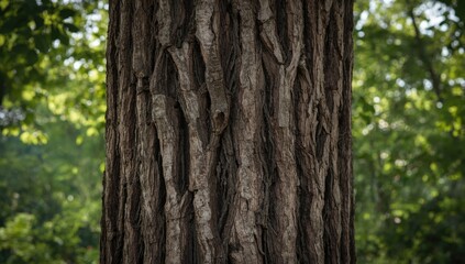 Detailed view of tree bark surface emphasizing organic textures, usable for nature-themed backgrounds or UI design