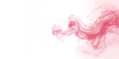 White backdrop featuring a gentle pink smoky pattern on the right, ideal for editorial header backgrounds