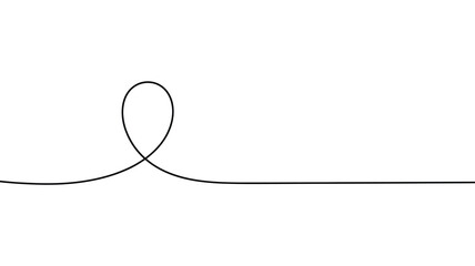 Graph with loop and horizontal line Vector