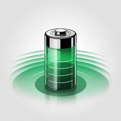 Green battery with energy waves and reflection power charge full