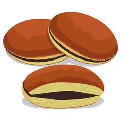 dorayaki, honey flavored Japanese sweet.