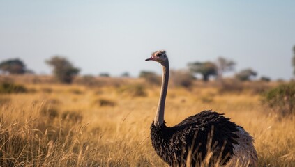 Large flightless birds of Africa, common and Somali ostriches, highlighting size and ecological role, Earth Day