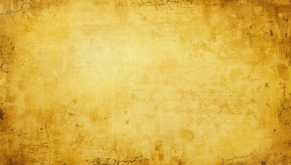 Vintage yellow paper overlay on old newspaper background suitable for retro poster designs, emphasizing aged textures