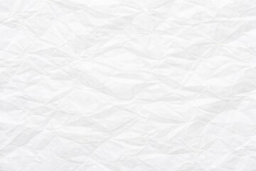 Obraz premium Fine creased white tissue paper surface with gentle highlights and clean texture background copy space