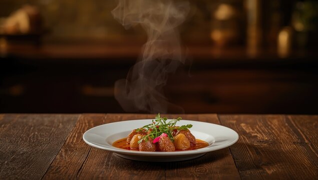 Traditional Georgian dish with pickled jonjoli and colchian klekachka, emphasis on fermentation process