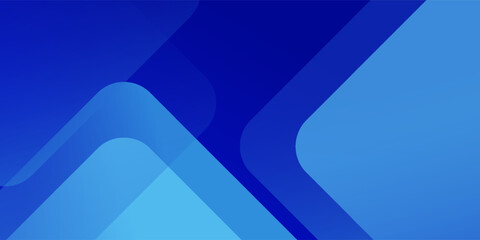 Abstract Blue Geometric Layered Background with Rounded Shapes and Gradient Tones, Modern Minimal Design for Business Presentation, Corporate Banner, Website Header, Technology Branding and Profession