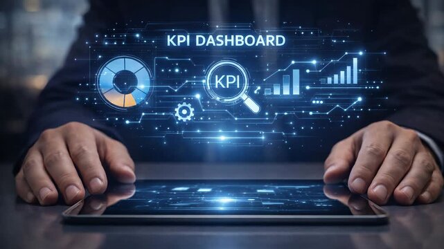 KPI Analytics Dashboard Displaying Corporate Performance Metrics