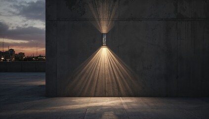 The geometric pattern of the light, useful as a background or layout element in digital interfaces