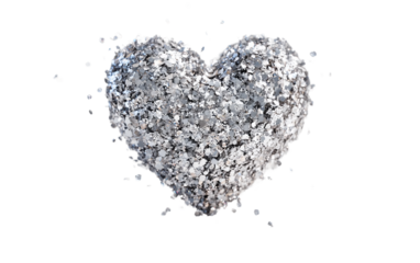Playful sparkling heart emoji design with floating glitter symbolizing love, delight, and charming feelings isolated on transparent background PNG