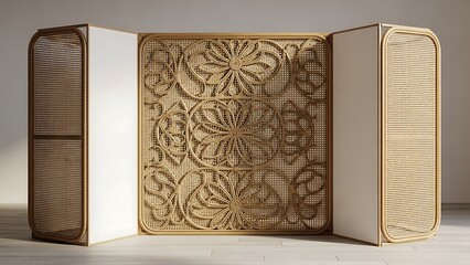 Luxury Book with Decorative Cover Opened.