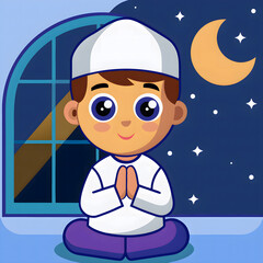 Elegant Ramadan Typography Design with Islamic Calligraphy & Festive Glow