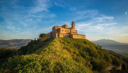 Obraz premium Historic religious site, focus on architectural conservation efforts