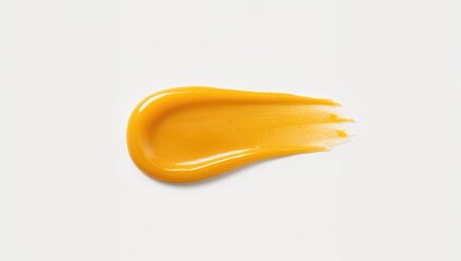 Soft melted cheese isolated on white background emphasizing richness, International Cheese Day